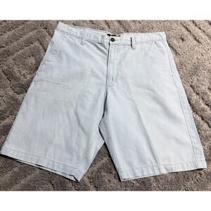 Marc Anthony Casual Slim Fit Shorts Mens Linen Blend Marble Short Size 36